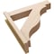 Ekena Millwork 5 1/2-in W x 24-in D x 24-in H Funston Block Rough Cedar Woodgrain TimberThane Outlooker, Primed Tan OUTUR055X24X24FST44RCPR - alternate 6